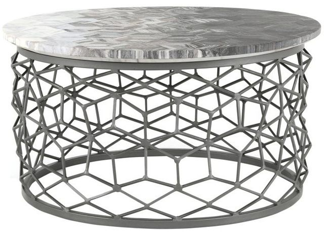 Moe's Home Collection Mythos Silver Grey Coffee Table-1