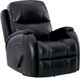 HomeStretch Phantom Black Manual Glider Recliner-0