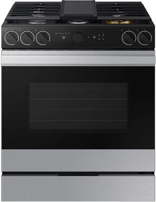 Samsung Bespoke 30" Stainless Steel Slide-In Gas Range