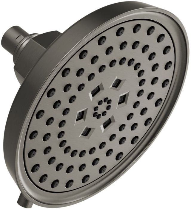 Brizo Invari® Brilliance® Luxe Steel® 7 5/8” H2Okinetic® Round Multi-Function Shower Head - 2.5 GPM-0