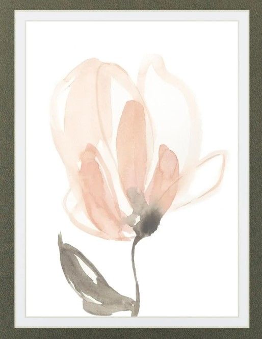 Classy Art Blush Petals II BY Jennifer Goldberger Wall Art-1
