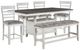 New Classic® Home Furnishings Richland 6-Piece Gray/Vintage Cream Counter Dining Set-0