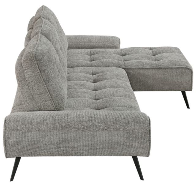 Homelegance® Dominic 2-Piece Dove Gray Right-Arm Facing Sectional and Chaise-3