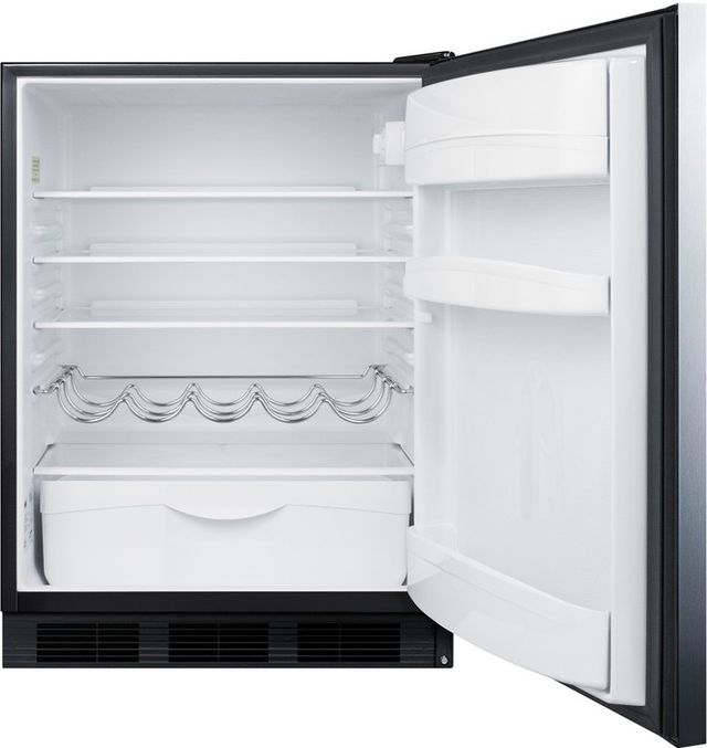 Summit® Peak24 Series 24” 5.8 Cu. Ft. Stainless Steel ADA Compliant Under the Counter Refrigerator-1
