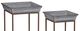 A & B Home Shelburne 2-Piece Copper/Dove Gray Plant Stand Set-1