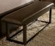 Vaughan-Bassett Lodge & Loft Dark Oak/Sedona Brown Upholstered Bench-0