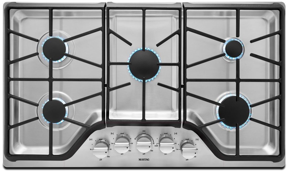 Maytag® 36" Stainless Steel Gas Cooktop