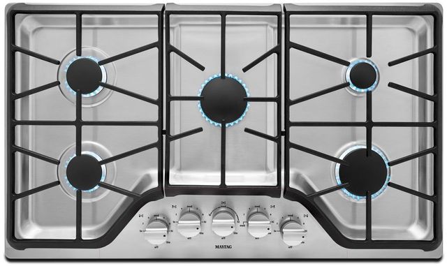 Maytag® 36" Stainless Steel Gas Cooktop-0