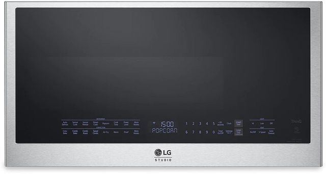 LG Studio 1.7 Cu. Ft. Stainless Steel Over the Range Microwave 