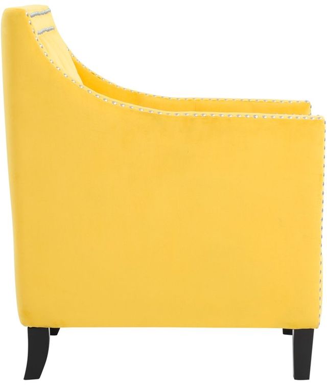 Mazin Furniture Grazioso Yellow Upholstered Accent Chair-2