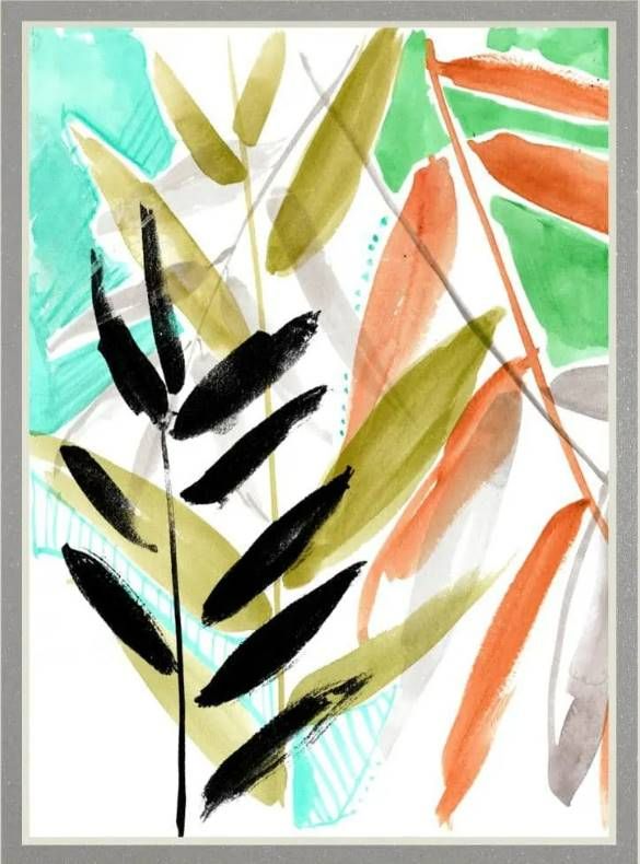 Classy Art Vivid Fronds II by Jennifer Goldberger Wall Art-1