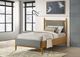 Coaster® Mason Gray/Light Brown Twin Upholstered Panel Bed-4