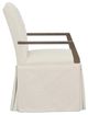Fairfield® Customizable Entree Dining Camel Button Back Skirted Arm Chair-2