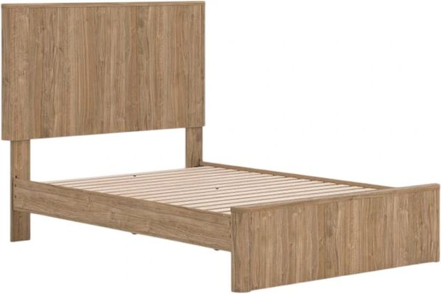 Signature Design by Ashley® Dovander Warm Natural Brown Full Panel Platform Bed-3