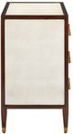 Currey & Company Evie Dark Walnut/Ivory Chest-1