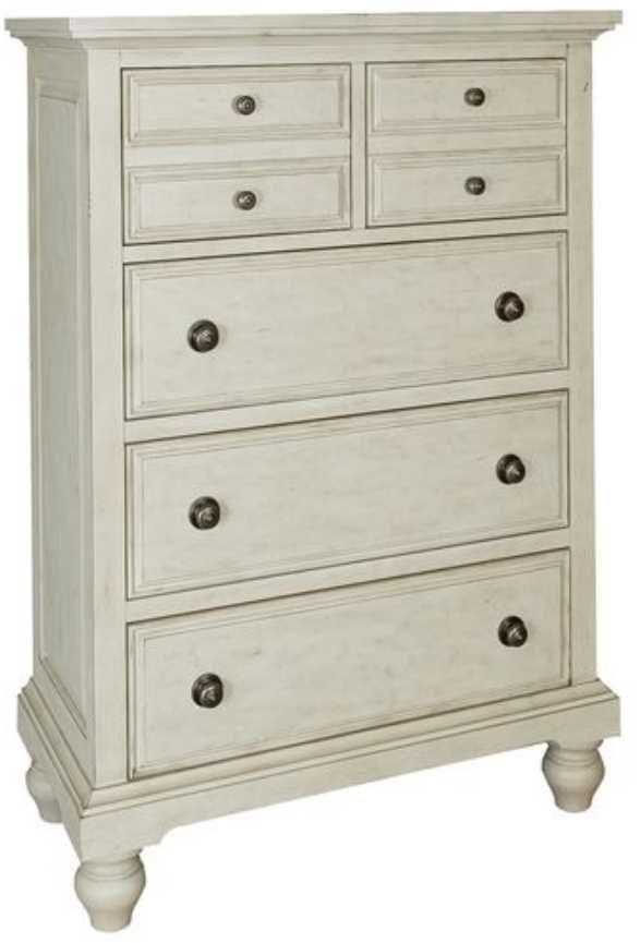 Liberty Furniture High Country 4-Piece Antique White Queen Panel Bedroom Set-3