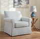 Signature Design by Ashley® Searcy Navy/White Swivel Glider Accent Chair-1