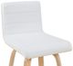 Armen Living Vienna 2-Piece Oak/White Swivel Barstool Set-5