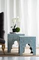 A & B Home 2-Piece Blue Mosaic Accent Table Set-4
