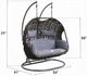 ACME Furniture Vasant Black Fabric/Metal/Wicker Outdoor Hanging Chair-2