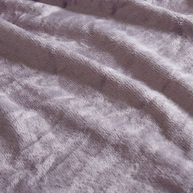 Olliix by Madison Park Microlight Purple Twin Blanket-2