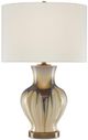 Currey & Company Muscadine Brown/Cream/Off-White Table Lamp-0