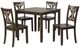Furniture of America® Dekalb 5-Piece Walnut Dining Set-0