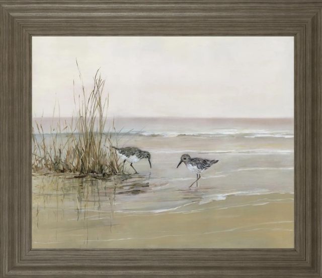 Classy Art Beige/Brown Early Risers l By Sally Swatland Wall Art-1