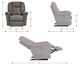 La-Z-Boy® Jasper Umber Leather Power Rocking Recliner with Headrest-2