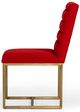 VIG Furniture Modrest Barker 2-Piece Brush Gold/Burnt Orange Dining Chair Set-2