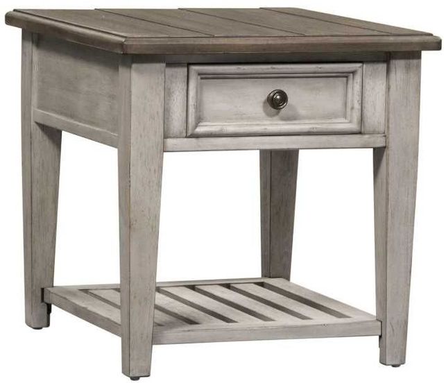 Liberty Furniture Heartland 3-Piece Antique White/Tobacco Occasional Table Set-3