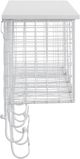 Linon White Cubby Wall Shelf-4