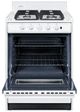Summit® 24” White Freestanding Gas Range with Glass Window-1
