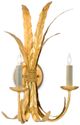 Currey & Company Bunny Williams Bette Grecian Gold Leaf Wall Sconce-0