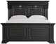 Elements International Kings Court Black King Bed-3