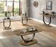 Furniture of America® Olbia 3-Piece Rustic Oak/Sand Black Living Room Table Set-3