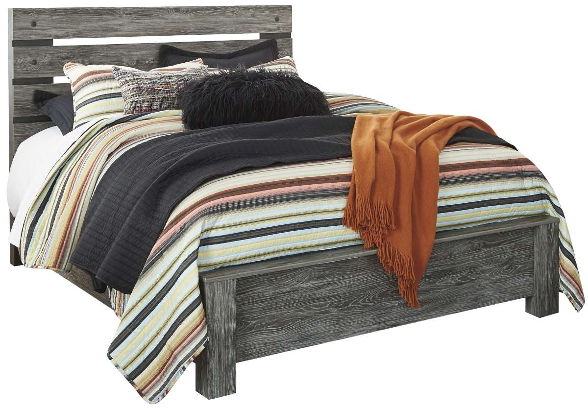 Signature Design by Ashley Cazenfeld Black Gray Queen Panel Bed Farnham s Furniture Galleries Casper Wyoming