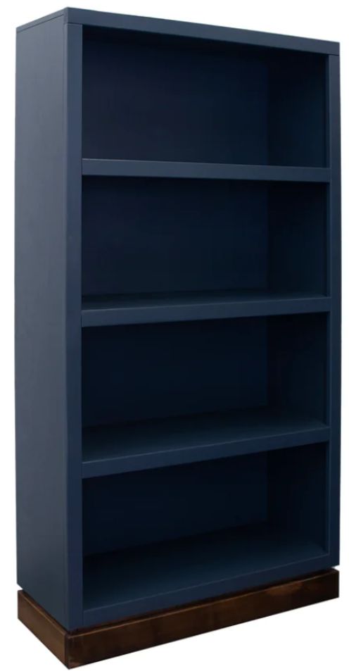 Legends Home Nora Blue Denim/Whiskey Bookshelf-0