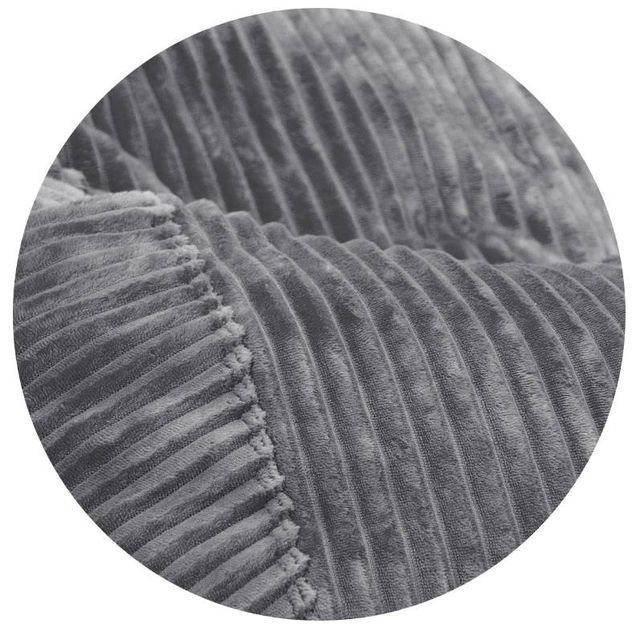 CordaRoy's® Gray Plush Corduroy Full Bean Bag Cover-0