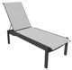 Telescope Casual Leeward Abalone/Graphite Fabric/Polymer Outdoor MGP Sling Lay-Flat Stacking Armless Chaise with Wheels-0
