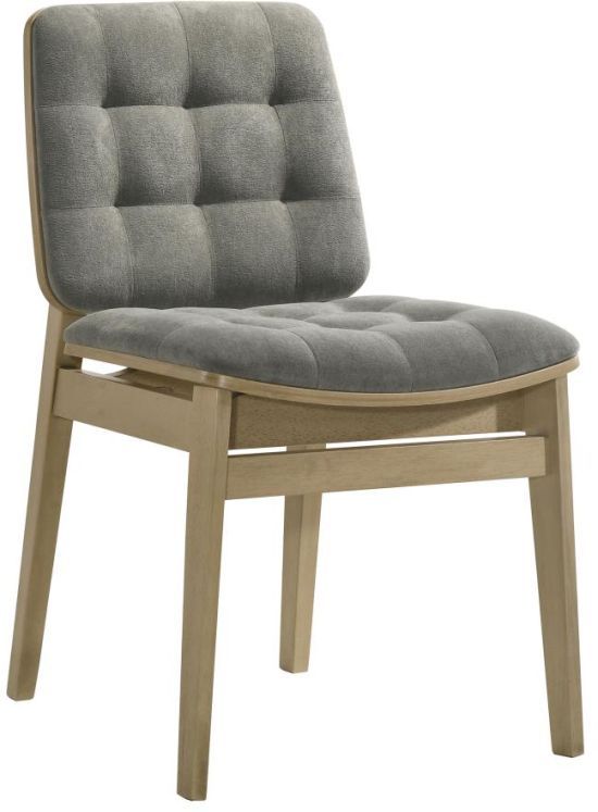 Coaster® Redbridge 2-Piece Gray/Natural Oak Dining Side Chair Set-3