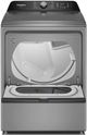 Amana® 7.5 Cu. Ft. Radiant Silver Smart Gas Dryer with Steam Iron and AI Dry-1