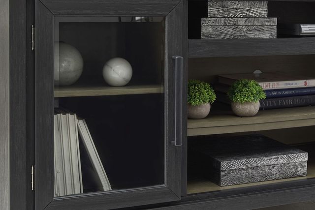 Signature Design by Ashley® Foyland Black/Brown TV Stand with Fireplace Option-3