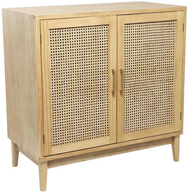 Deco Marche Light Brown 2-Door Wooden Cabinet-0