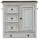 Liberty Furniture Magnolia Manor Antique White/Weathered Bark Pet Feeder Cabinet-5