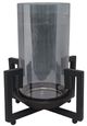 A & B Home Carina Black 11" Candle Holder-0