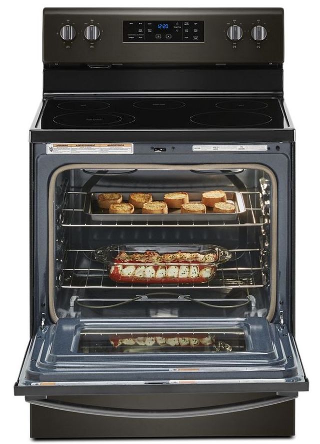 Whirlpool® 30" Black Stainless Freestanding Electric Range-2
