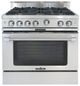 Capital Cooking™ Classic Chef 36" Stainless Steel Open Burner Pro Style Gas Range-0