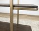 International Furniture Direct Onix Cocoa Brown/Gold Bookcase-4
