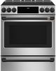Café™ Flat Black Front Control Induction Knobs and Handle Kit-3